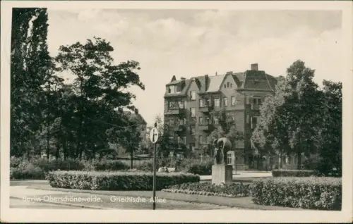 Ansichtskarte Oberschöneweide-Berlin Griechische Allee 1958