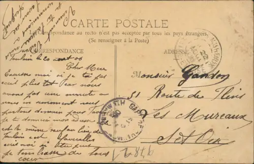 CPA Foulain-Crenay Tentes des Officiers Militär 1906