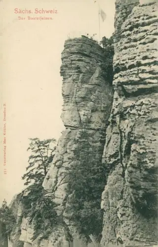 Lot 5 Ansichtskarten Rathen Basteifelsen (Sächsische Schweiz) 1950