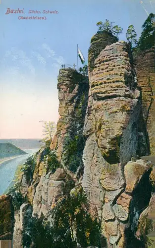 Lot 5 Ansichtskarten Rathen Basteifelsen (Sächsische Schweiz) 1950
