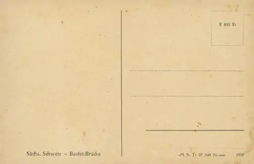 Lot 12 Ansichtskarten Rathen Basteibrücke - Sächsische Schweiz 1920