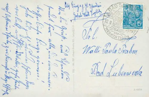 Lot 4 Ansichtskarten Königstein (Sächsische Schweiz) mit Ort und Festung 1960