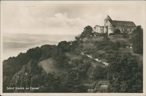 Ansichtskarte Waldeck (am Edersee) Schloß Waldeck am Edersee 1930