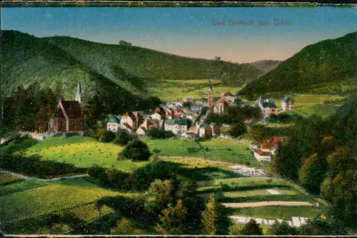 Ansichtskarte Bad Bertrich Panorama Ansicht Bad Bertrich von Osten 1910