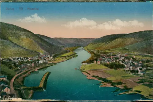 Ansichtskarte Bullay Panorama-Ansicht Mosel-Tal 1910