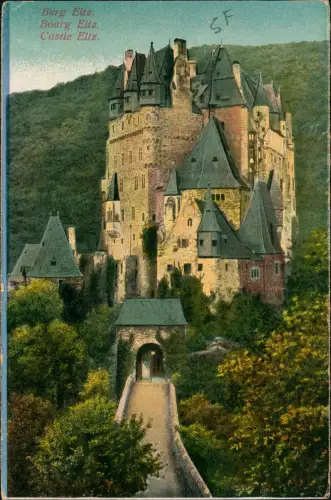 Ansichtskarte Wierschem Burg Eltz Castle Bourg Eltz 1910