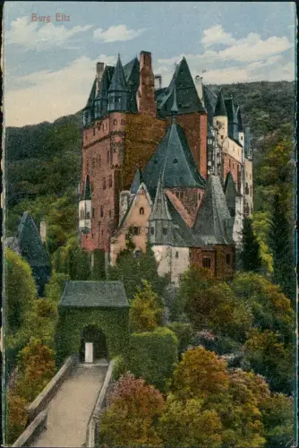 Ansichtskarte Wierschem Burg Eltz (Castle View) 1910