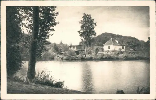 Oliwa-Danzig Gdańsk Haus am See (ehemalige Mühle) 1943  gel. Feldpost Hamm