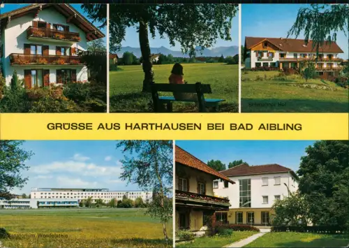 Harthausen-Bad Aibling Mehrbildkarte mit Ansichten Harthausen 1999