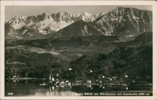 Ansichtskarte Maria Wörth Otok Panorama-Ansicht  1939   2. Weltkrieg Feldpost
