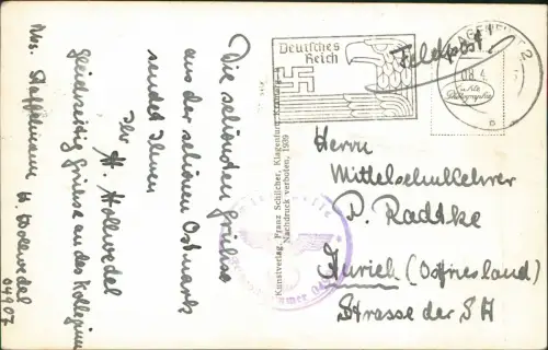Ansichtskarte Maria Wörth Otok Panorama-Ansicht  1939   2. Weltkrieg Feldpost