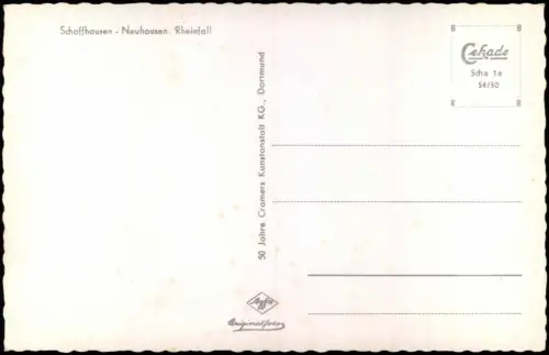 Neuhausen am Rheinfall Schaffhausen Neuhausen Rheinfall Luftbild 1954