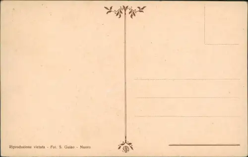 Cartolina La Maddalena Sardinien Costumi Sardi Oliena Typen Trachten 1914