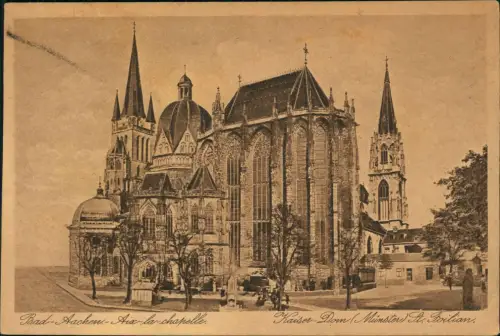 Ansichtskarte Aachen Aachener Dom Kaiser Dom Münster 1920