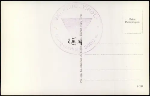 Ansichtskarte Windegg Tirol Glungezer-Schi-Gebiet, Tulferhütte 1934