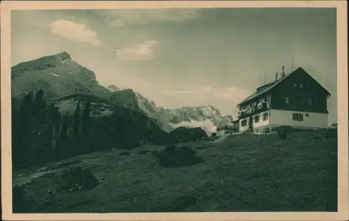 Ansichtskarte Garmisch-Partenkirchen Kreuzeck (Wettersteingebirge) 1922