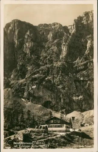 Ansichtskarte Benediktbeuern Benediktenwand Tutzinger-Hütte 1930