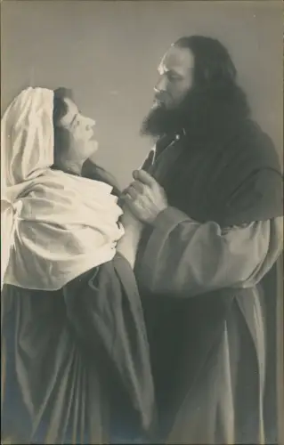 Ansichtskarte Oberammergau Passionsspiele Abschied Jesu von Maria 1910