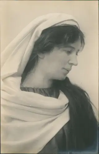 Ansichtskarte Oberammergau Passionsspiele Maria - Fotokarte 1910