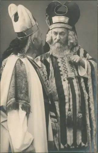 Ansichtskarte Oberammergau Passionsspiele Kaiphus und Annas 1910