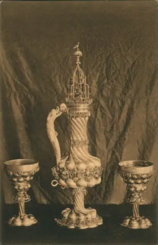 Ansichtskarte Goslar Harz Bergkanne u. Becher im Rathaus 1910