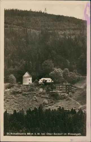 Postcard Seidorf Sosnówka Annakapelle Riesengebirge 1929