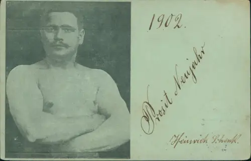 Ansichtskarte  Kuriositäten Kurioses Bodybuilder Kraftsportler 1901