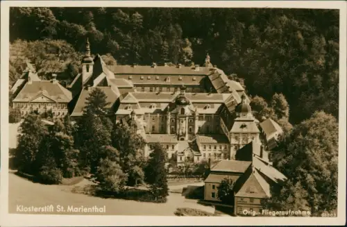 Ostritz (Oberlausitz) Wostrowc Luftbild Kloster St. Marienthal Oberlausitz 1932