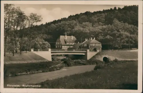 Ansichtskarte Pforzheim Kupferhammer 1931