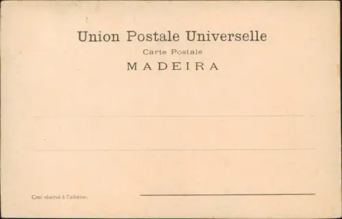 Postcard Funchal MADEIRA. FORTE DO PICO. 1912