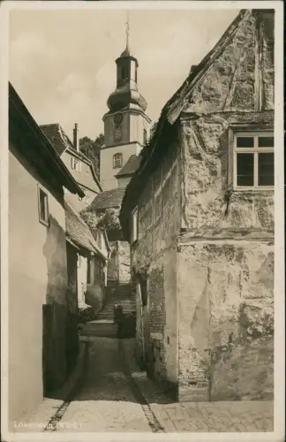 Ansichtskarte Löwenstein (Württemberg) Blick in die Gasse - Fotokarte 1933
