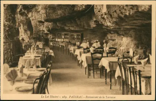 CPA Padirac Restaurant de la Terrasse 1928
