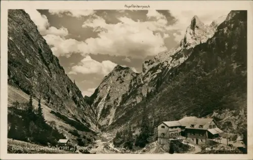 Garmisch-Partenkirchen Höllentalangerhütte gegen Hupfleitenjoch  1936
