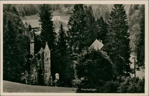 Ansichtskarte Allerheiligen Ortsansicht 1940