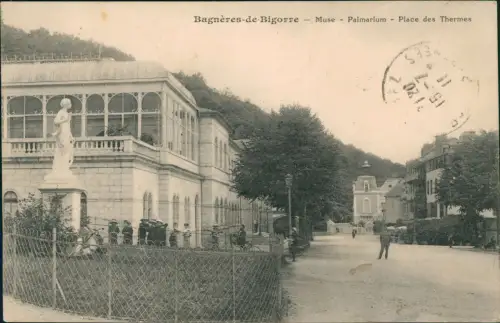 CPA Bagnères-de-Bigorre Muse - Palmarium - Place des Thermes 1911