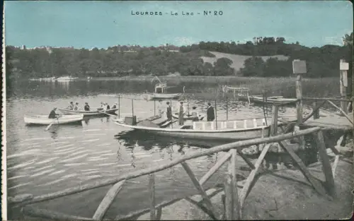 CPA Lourdes Lorda Le Lac - Anlegestelle 1912