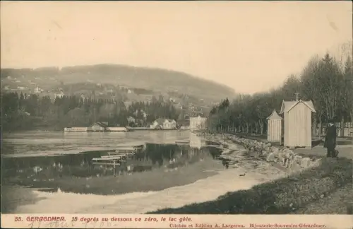 Gerdsee Gérardmer 15 degres au dessous de zéro, le lac gèle. 1907