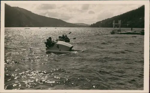 CPA Gerdsee Gérardmer Un Pédalo sur le Lac. Tretboot 1950