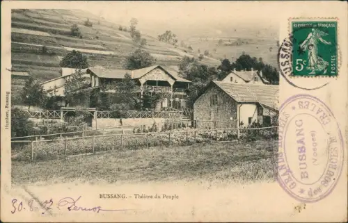 CPA Bussang Vogesen Vosges Théâtre du Peuple 1907