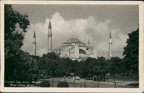 Postcard Istanbul Aya Sofya Müzesi Musé d'Aya 1950