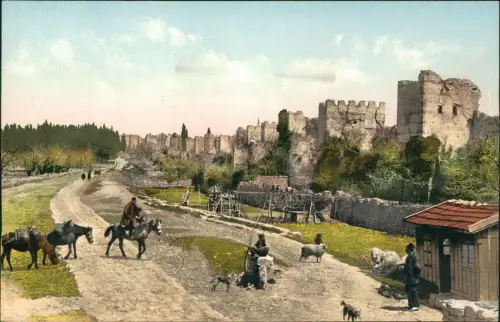 Postcard Istanbul Les murs de Jédikoulé. 1912