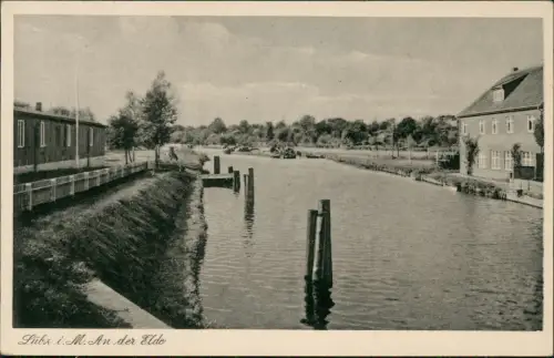 Ansichtskarte Lübz An der Elde 1958