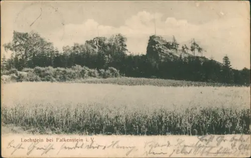 Ansichtskarte Falkenstein (Vogtland) Lochstein 1907