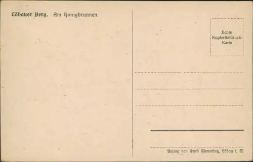 Ansichtskarte Löbau Honigbrunnen Künstlerkarte 1928