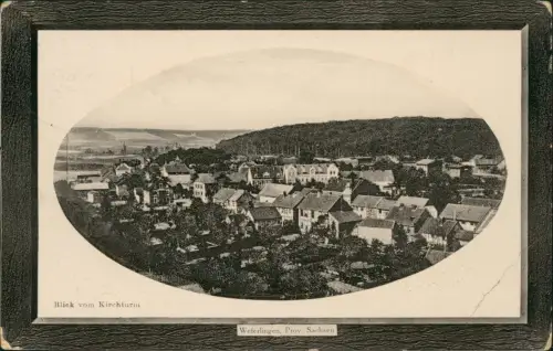 Weferlingen-Oebisfelde-Weferlingen Blick vom Kirchturm 1913 Passepartout