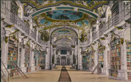 Ansichtskarte Admont Stiftsbibliothek - Innenansicht 1913