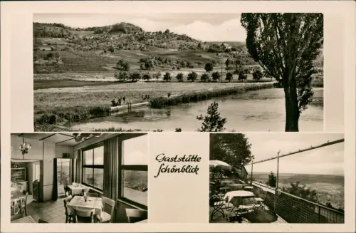 Ansichtskarte Löwenstein (Württemberg) 3 Bild Gaststätte Schönblick 1962