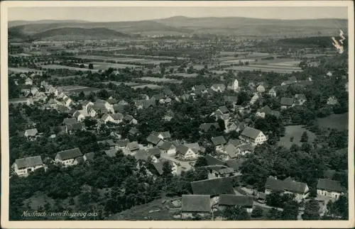 Ansichtskarte Neufrach-Salem com Flugzeug aus... - Luftbild 1934