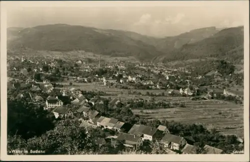 Ansichtskarte Wehr (Baden) Blick auf die Stadt - Fabriken 1936