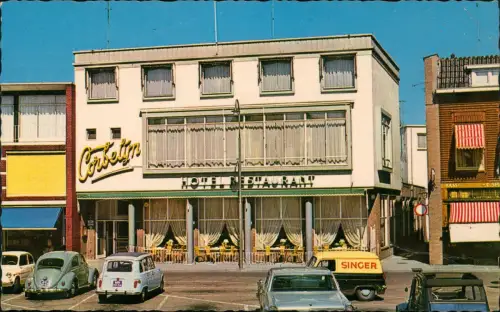 Postkaart Tiel Hotel-Café-Restaurant CORBELIJN 1972